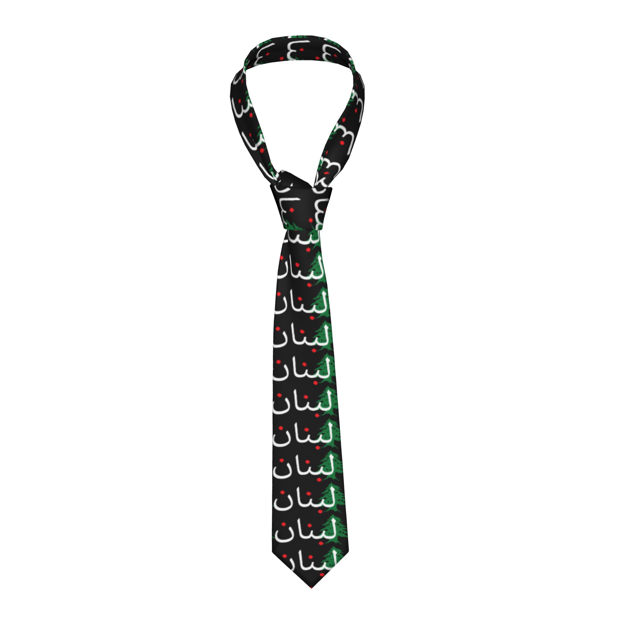 Men Accessories Lebanon - レバノン国旗地図ベイルート杉の木レバノンネクタイネクタイユニセックス大人用日常着用パーティーカラーネクタイネクタイアクセサリー