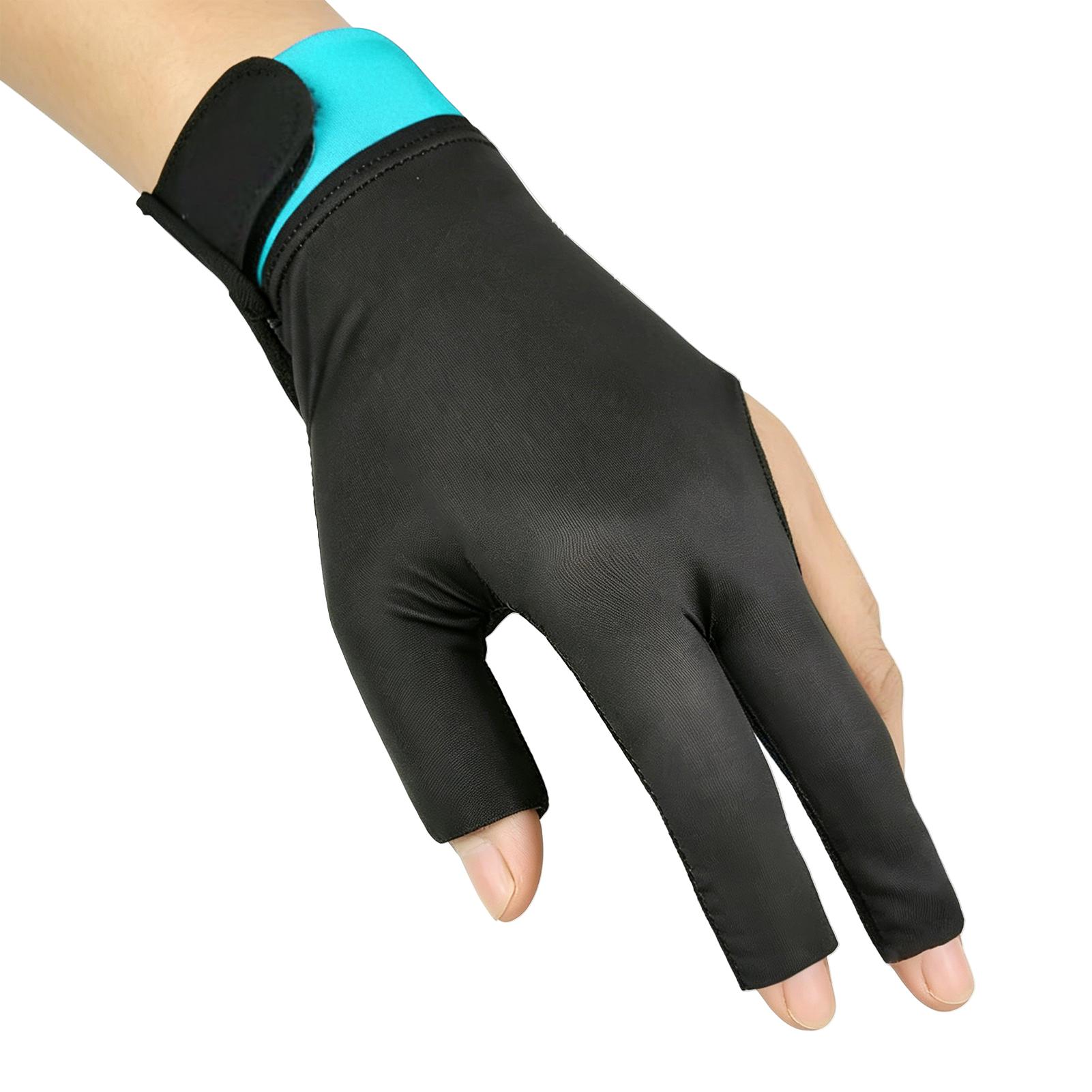 Men Accessories For Hand - プールグローブ 左手用 3本指 左手用 速乾性 ビリヤードアクセサリー