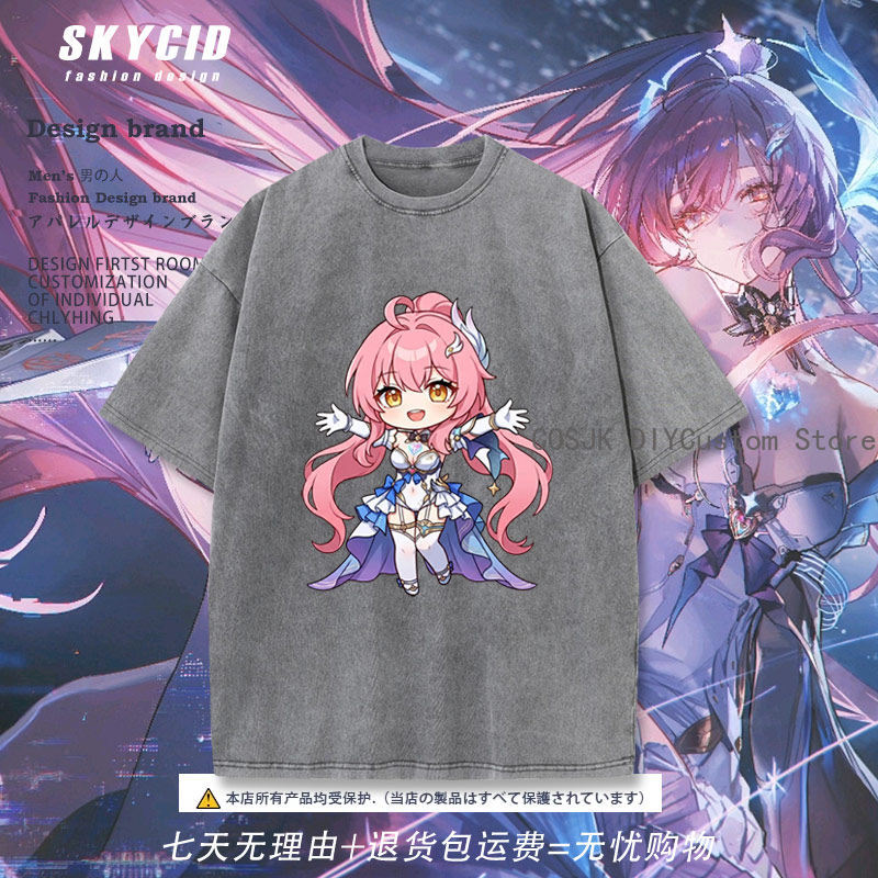 Men'S Accessories Fashion - ゲーム Aemeath Wuthering Waves 綿半袖 Tシャツ夏男性女性トップファッション服カジュアルコスプレティーンエイジャーアニメ