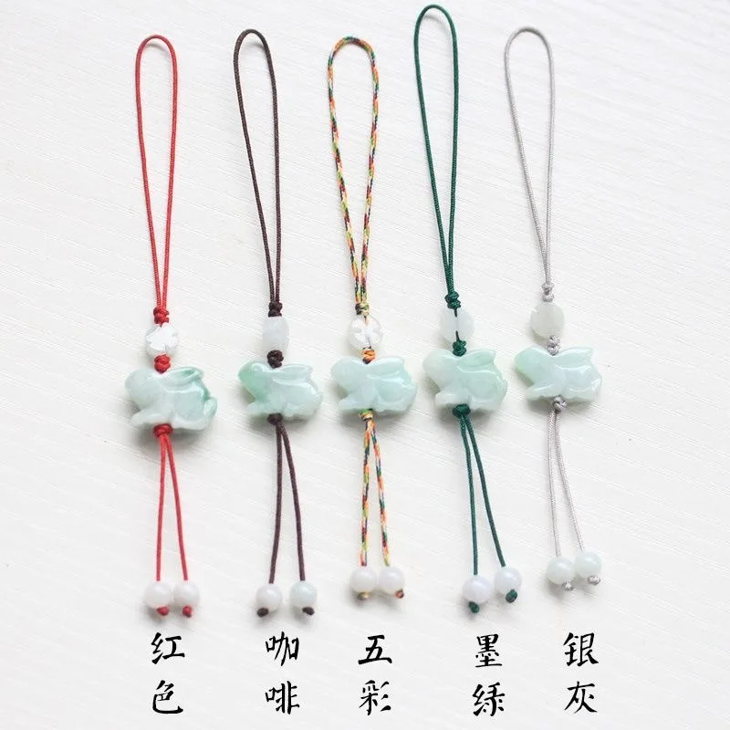 Men Accessories Chain - ジュエリー,ファッションアクセサリー,手彫りの男性と女性のためのジュエリー,天然エメラルド,中国のウサギのためのキーホルダー