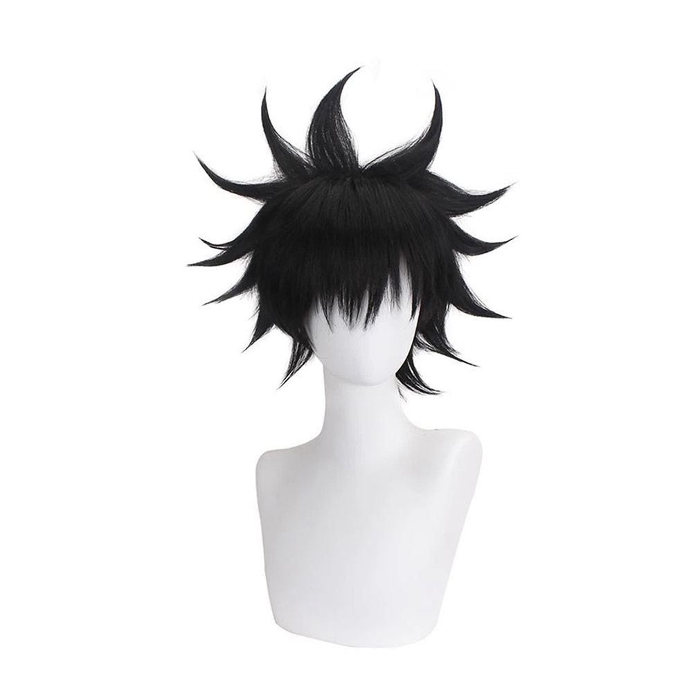アニメ JJK 伏黒恵コスプレウィッグ合成ショートストレート - Quality Men'S Accessories のレビューと価格