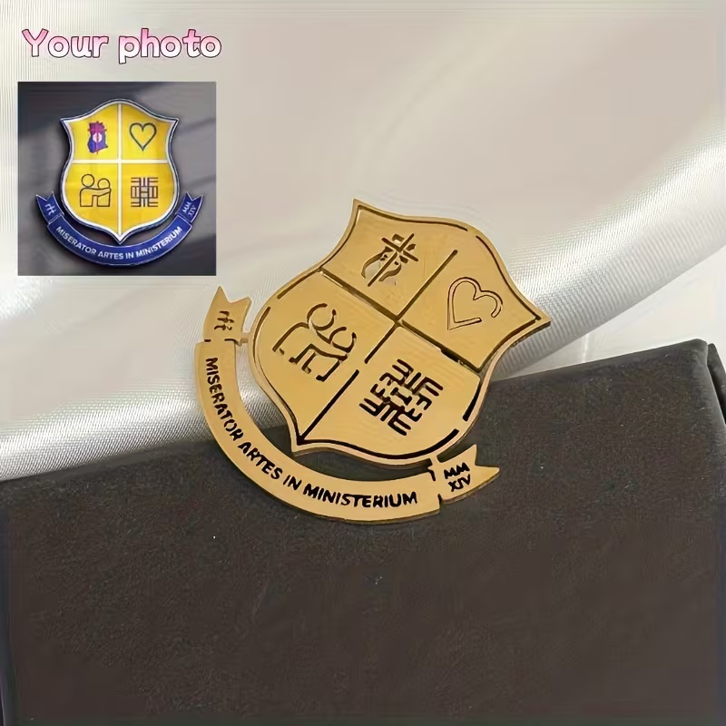 カスタムロゴブローチシンプルな創造性ステンレス鋼会社パターン - Men Accessories Gift Set のレビューと価格