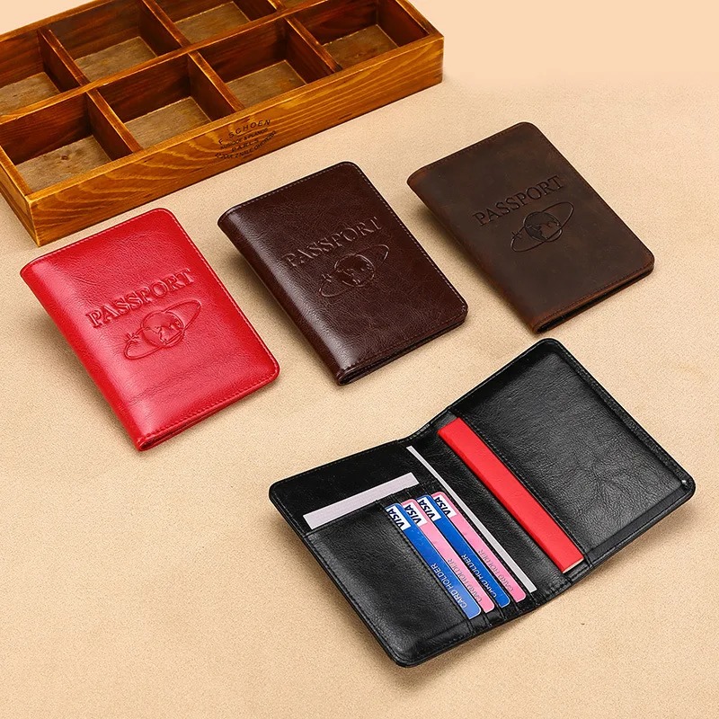 ユニセックス本革パスポートカバー RFID ブロッキング男性 - Men'S Accessories Case のレビューと価格