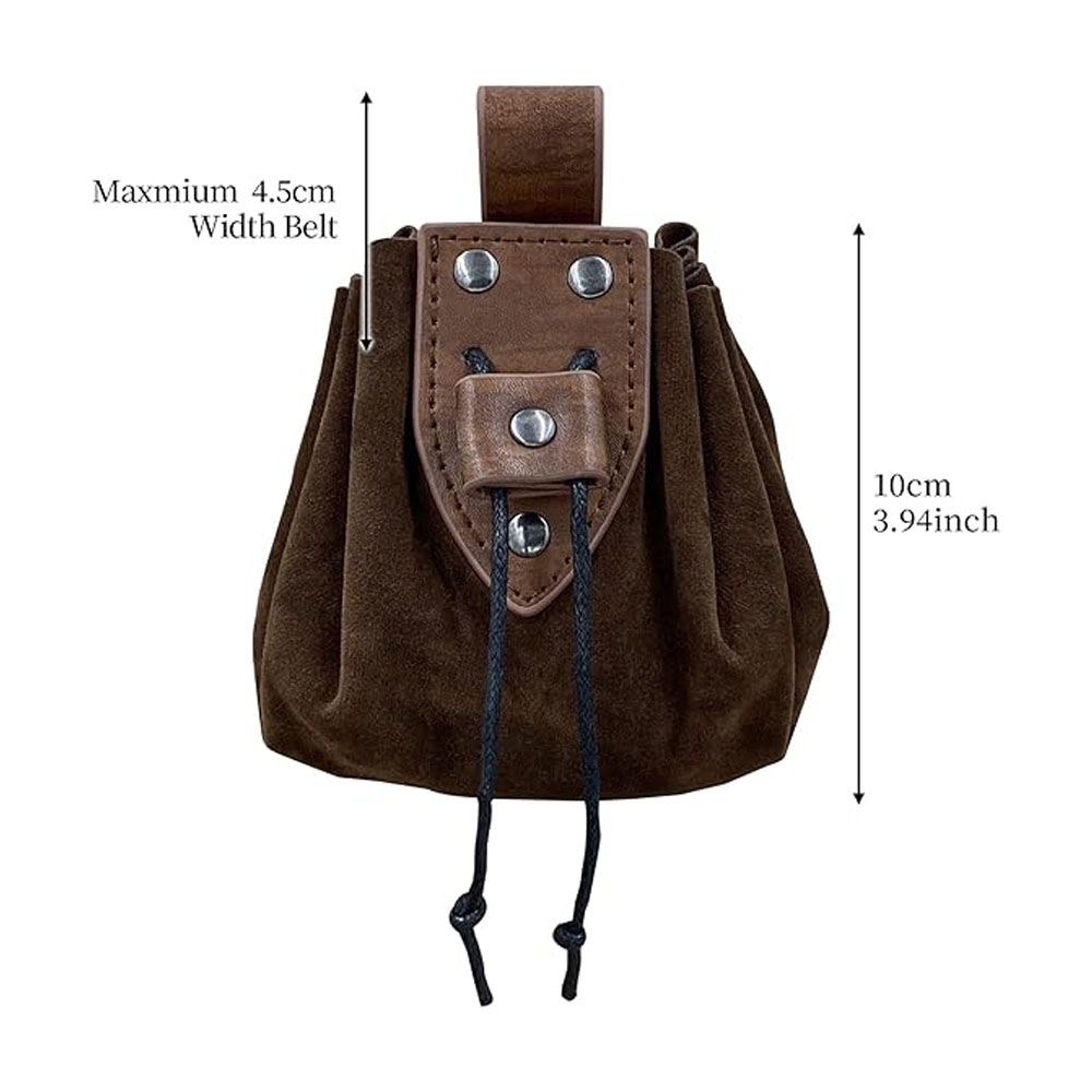 バイキングスタイル中世風ポーチレザーベルトバッグヴィンテージ - Men'S Accessories Vintage のレビューと価格