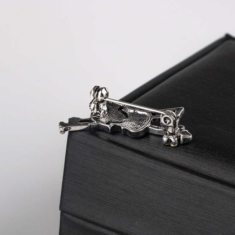 クリスタルバイオリンブローチジュエリー高級音楽機器クラシック - Quality Men'S Accessories のレビューと価格