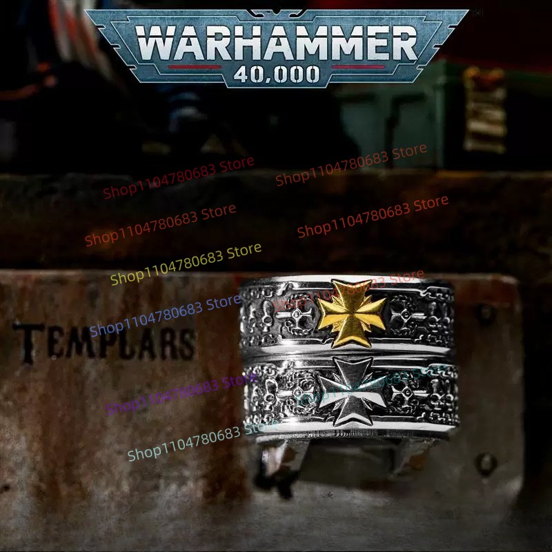 40Kブラックテンプラーズ十字軍誓約指輪 高品質コレクタブル - Men Accessories Gift Set のレビューと価格