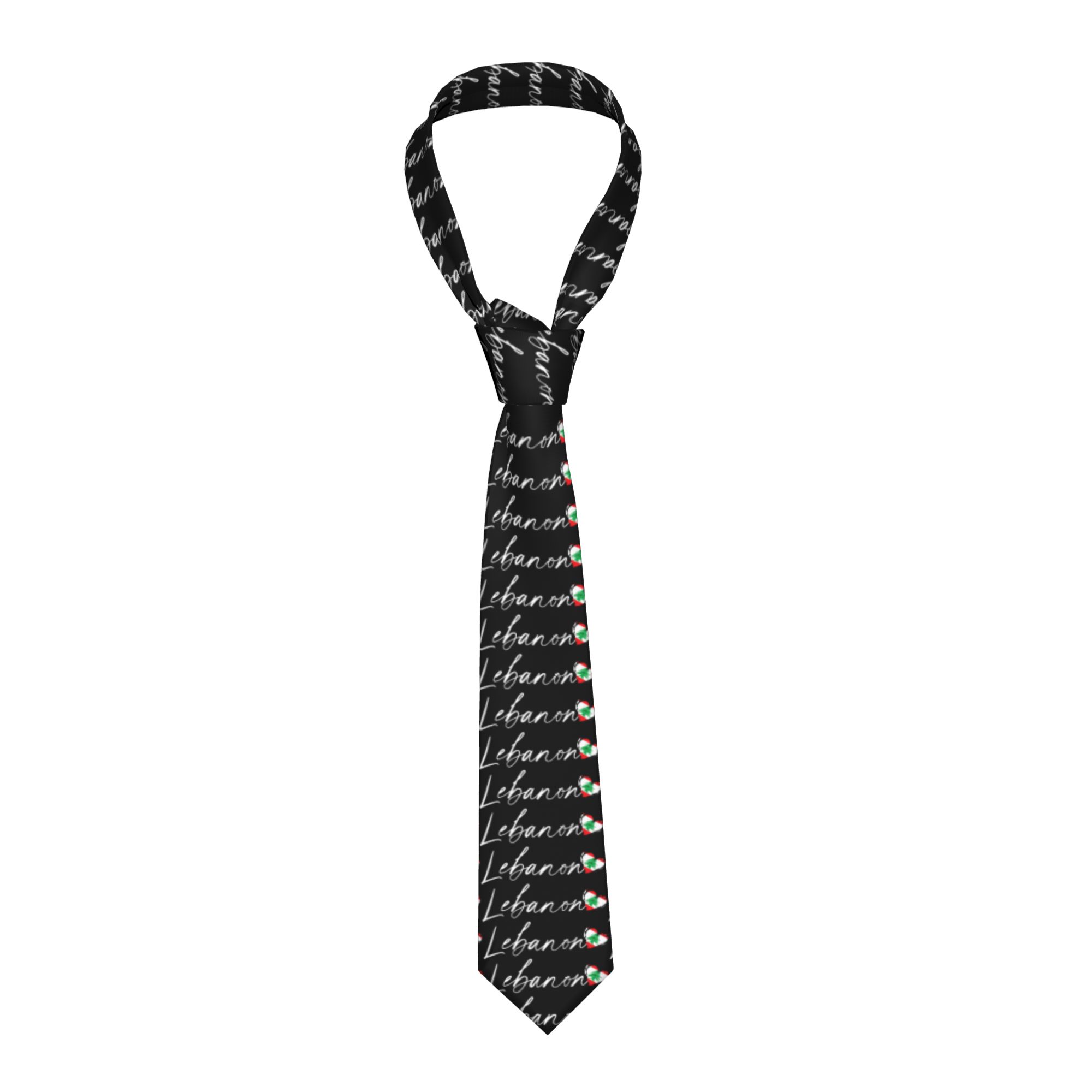 メンズネクタイレバノンレバノン国旗ネクタイノベルティカジュア - Men Accessories Lebanon のレビューと価格