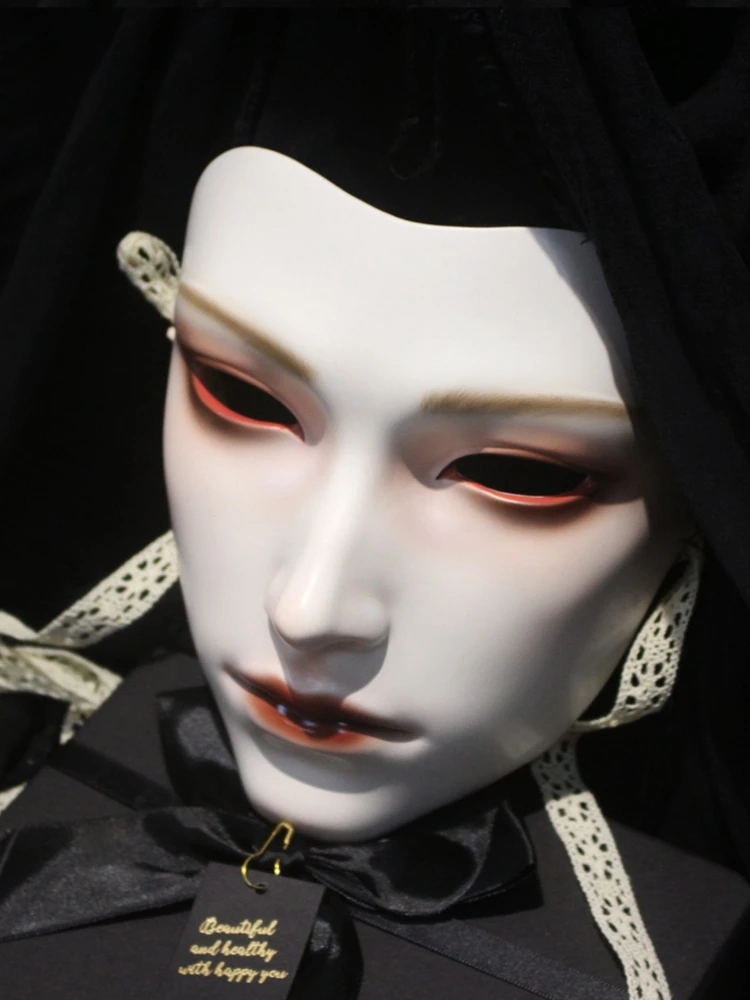 男性と女性のためのレトロな手描きの描画マスク、ローマ風、漢服 - Men Accessories Drawing のレビューと価格