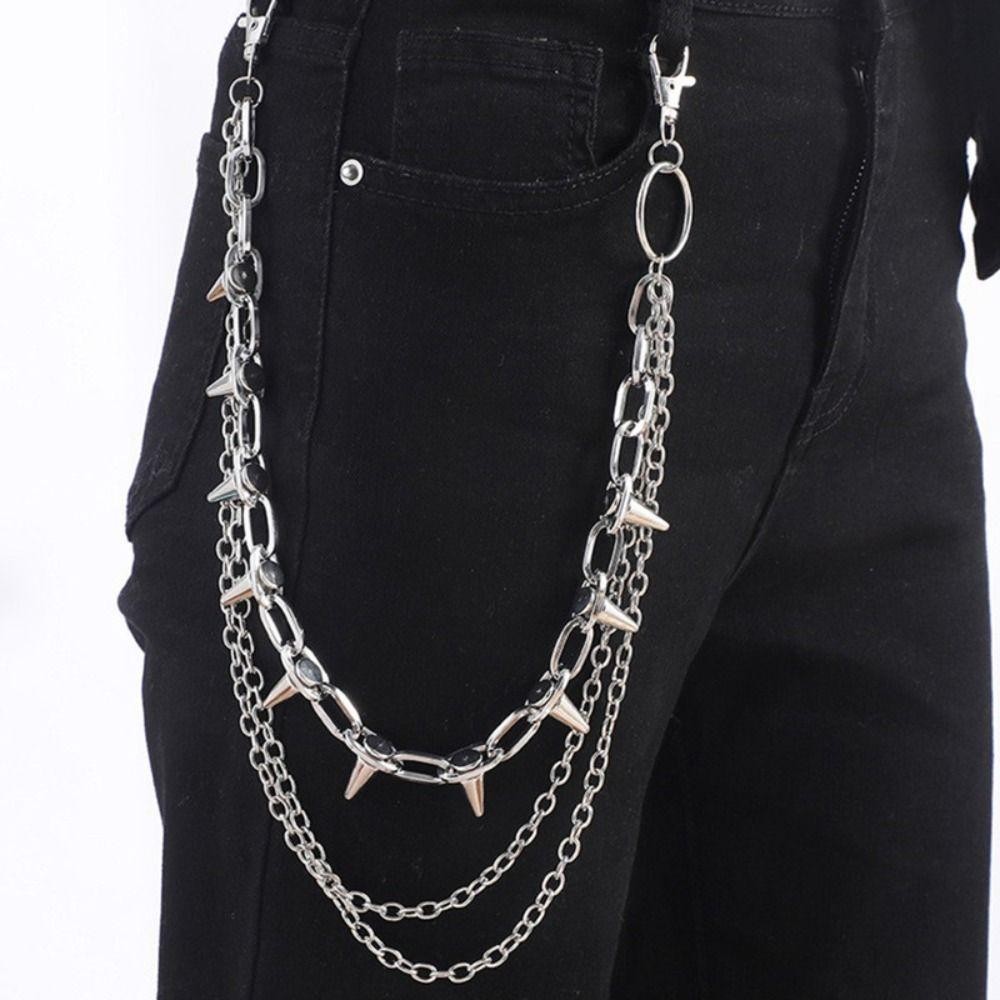 ユニセックス ヒップホップ パンクロック メタル ウエストチ - Men Accessories Chain のレビューと価格
