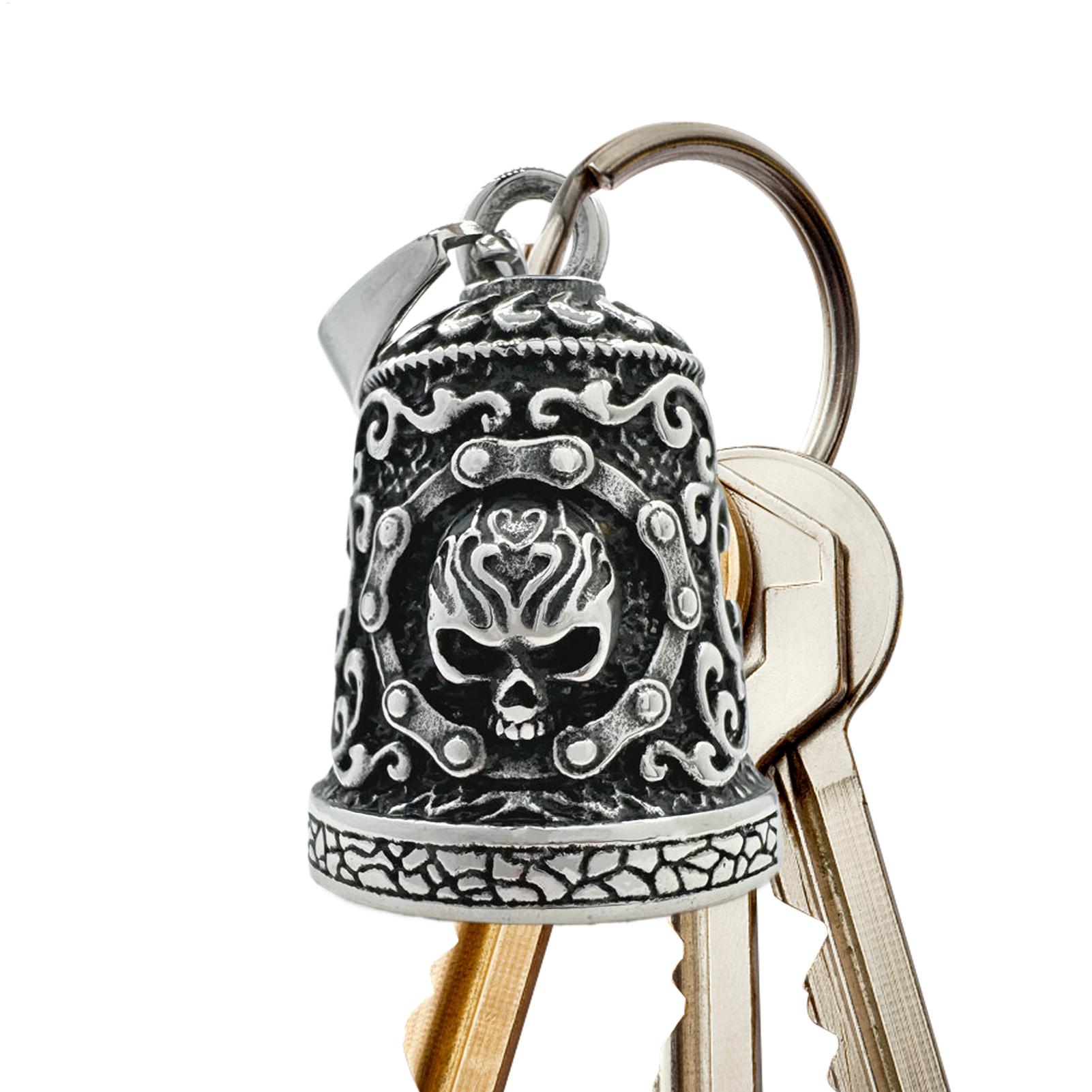 スカルベルチャームオートバイベル装飾男性ライダー用耐候性バイ - Men Accessories Chain のレビューと価格