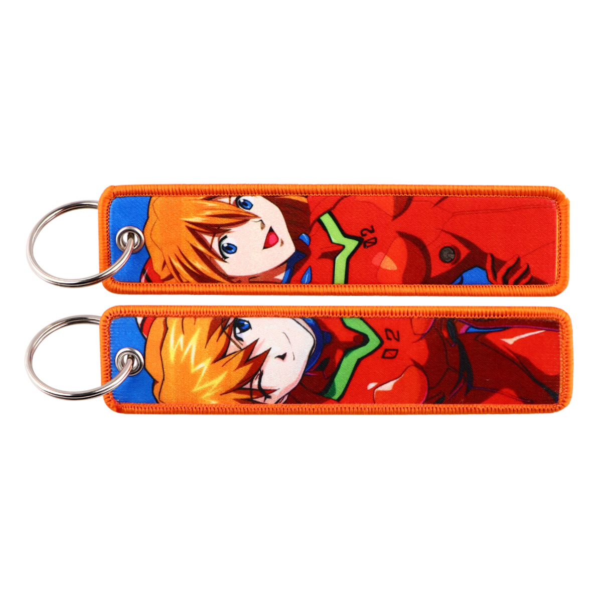 アニメ EVA 刺繍キーフォブクールキータグキーホルダー女性 - Men Accessories Gift Set のレビューと価格