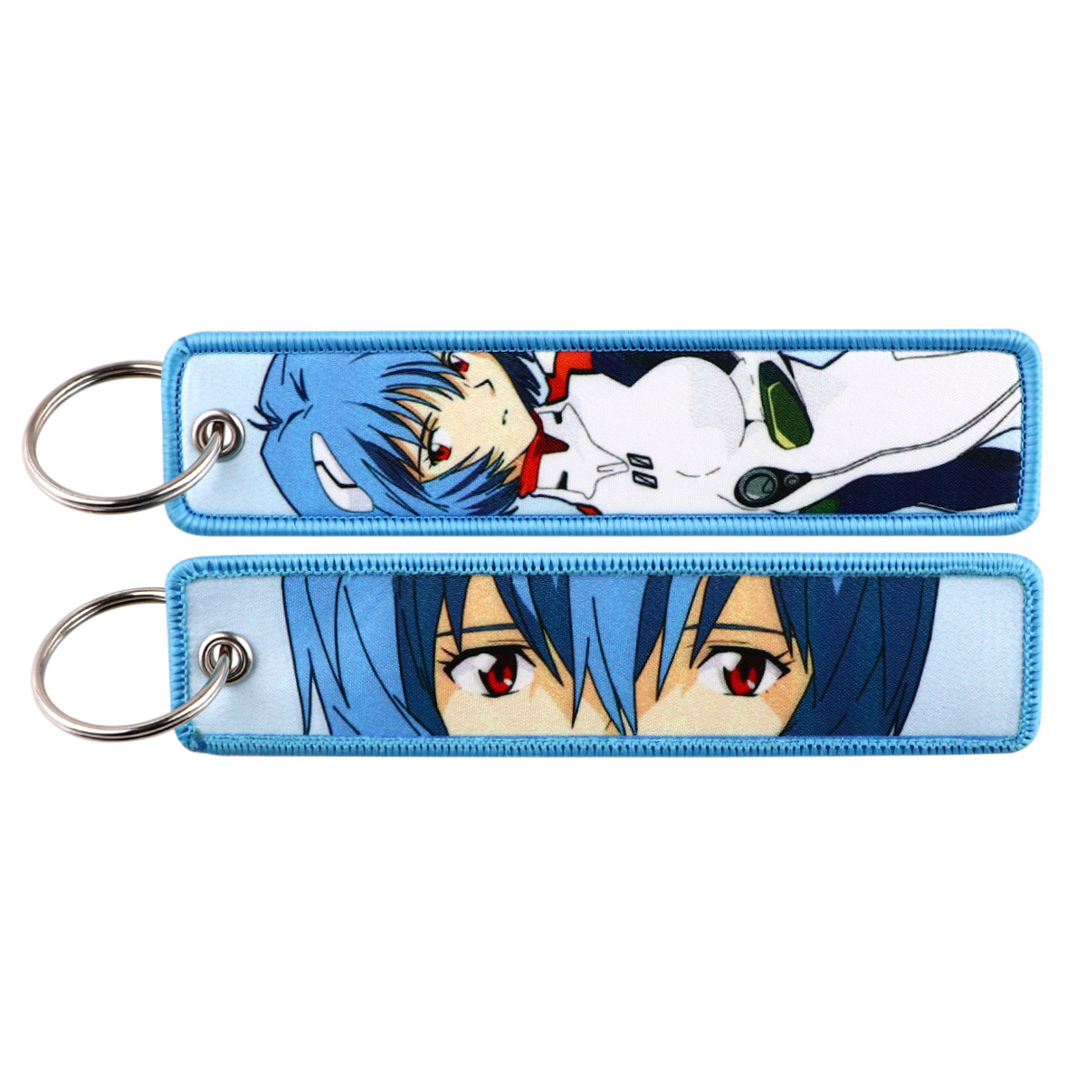 アニメ EVA 刺繍キーフォブクールキータグキーホルダー女性 - Men Accessories Gift Set のレビューと価格