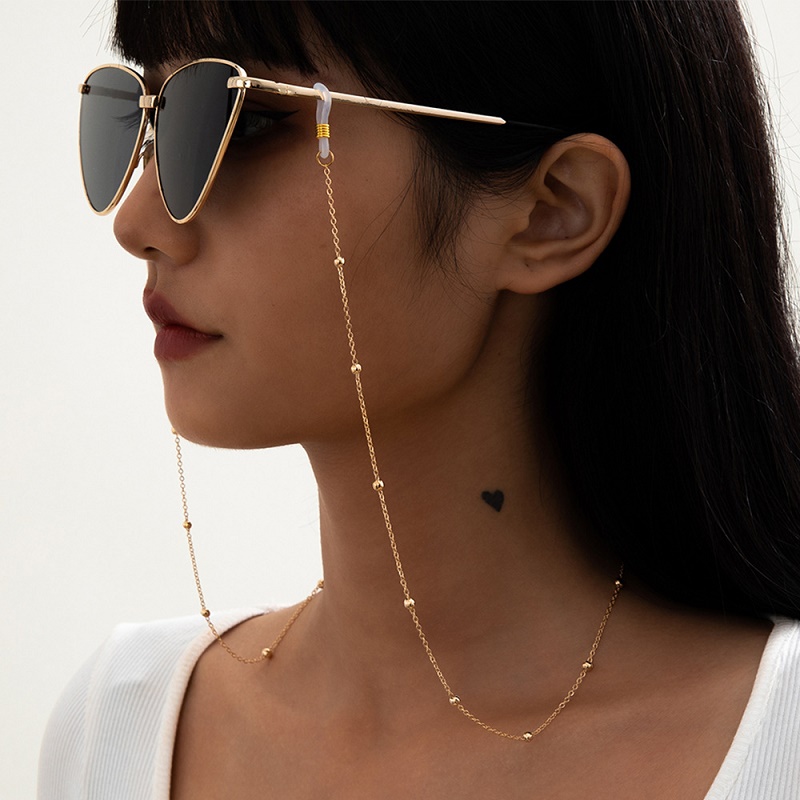 マスクサングラスチェーン女性男性用黒 Ziai シルバーカラ - Men Accessories Chain のレビューと価格
