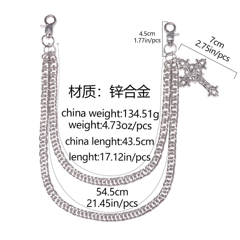 ファッションパンクメタルパンツチェーンヒップホップウエストチ - Men Accessories Chain のレビューと価格
