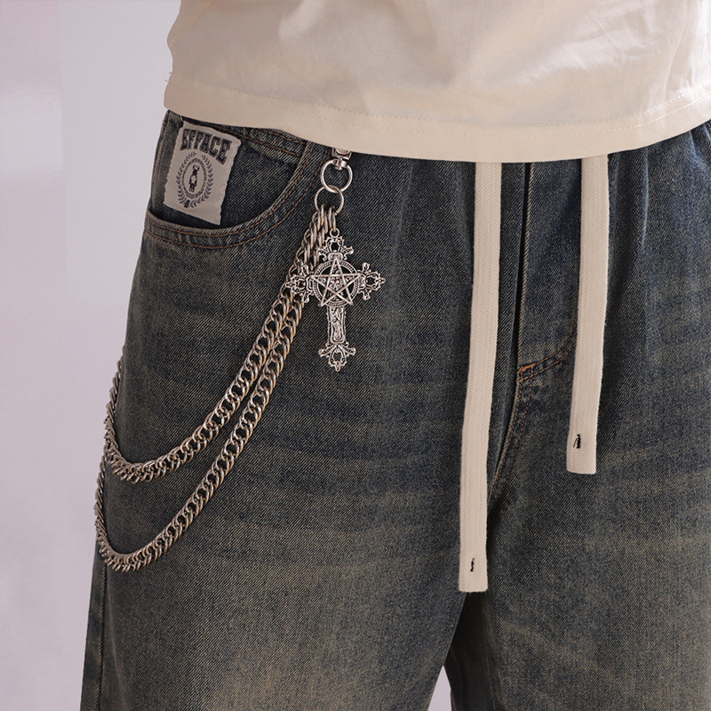 ファッションパンクメタルパンツチェーンヒップホップウエストチ - Men Accessories Chain のレビューと価格