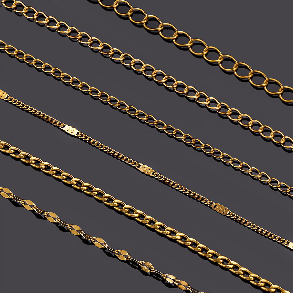 2メートルステンレス鋼リップNKロングクロスチェーン、ジュエ - Men Accessories Chain のレビューと価格