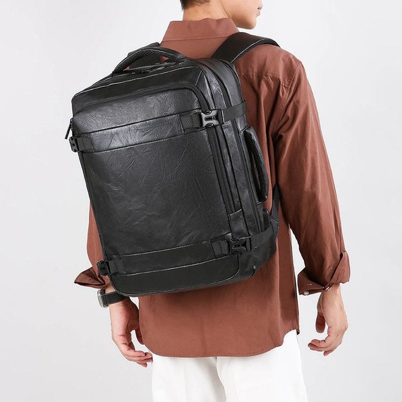 2027 新しい男性バックパック PU レザーバッグパック大 - Men'S Accessories Backpack のレビューと価格