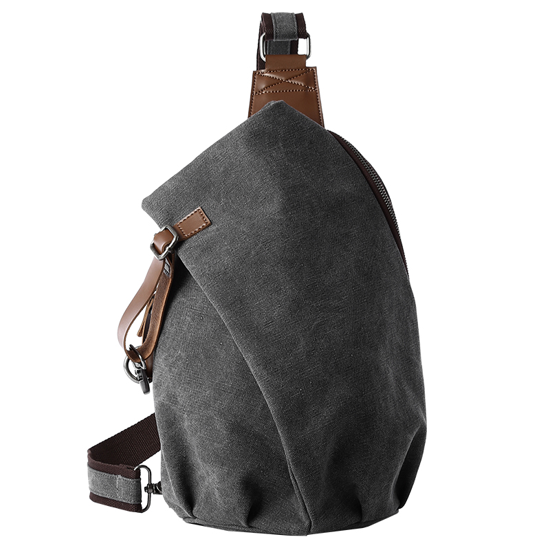 MTE ELAN 大容量レトロキャンバススリングバッグ男性革 - Men'S Accessories Backpack のレビューと価格