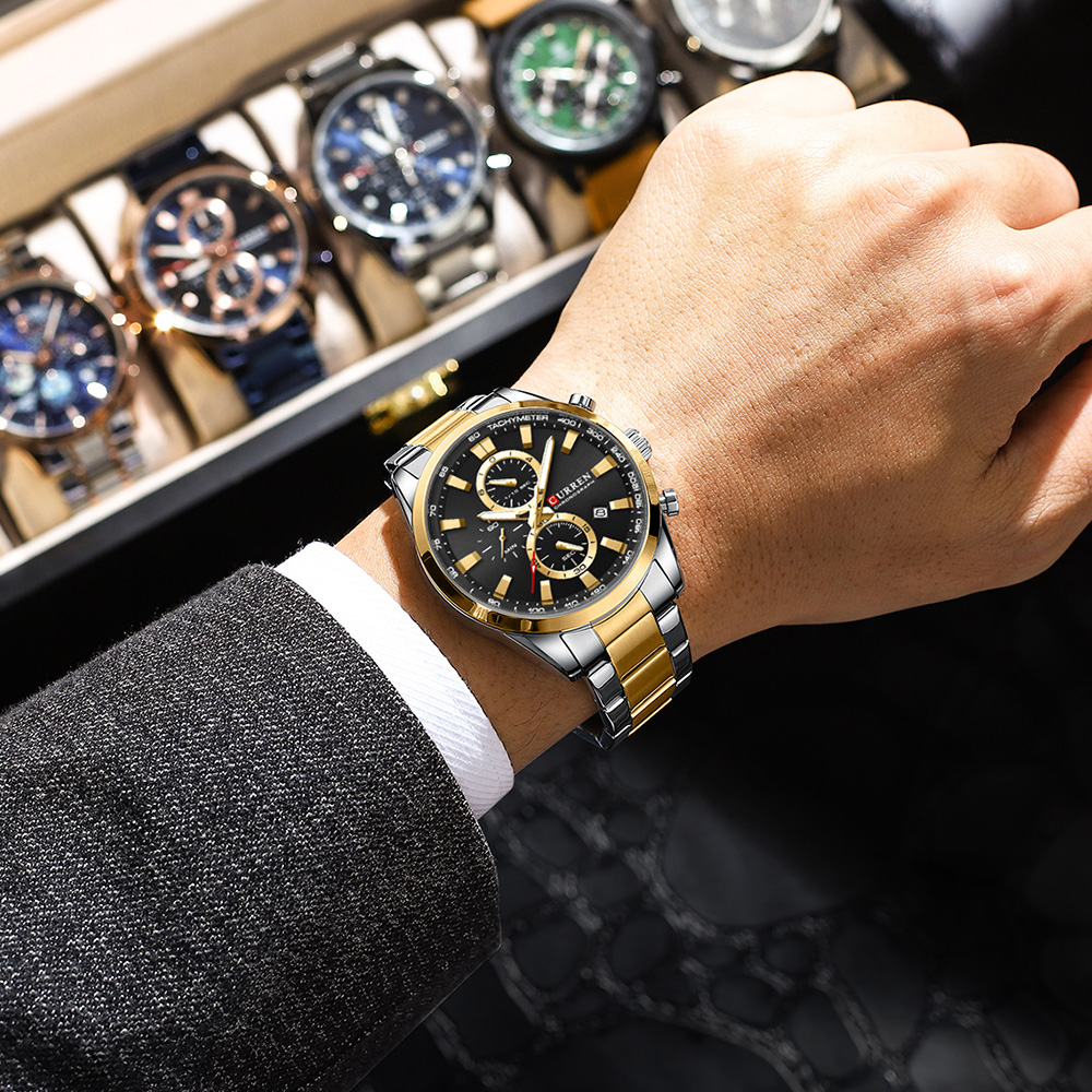 カレンカジュアルクォーツクロノスポーツ腕時計ブランド男性用ス - Men'S Accessories Fashion のレビューと価格