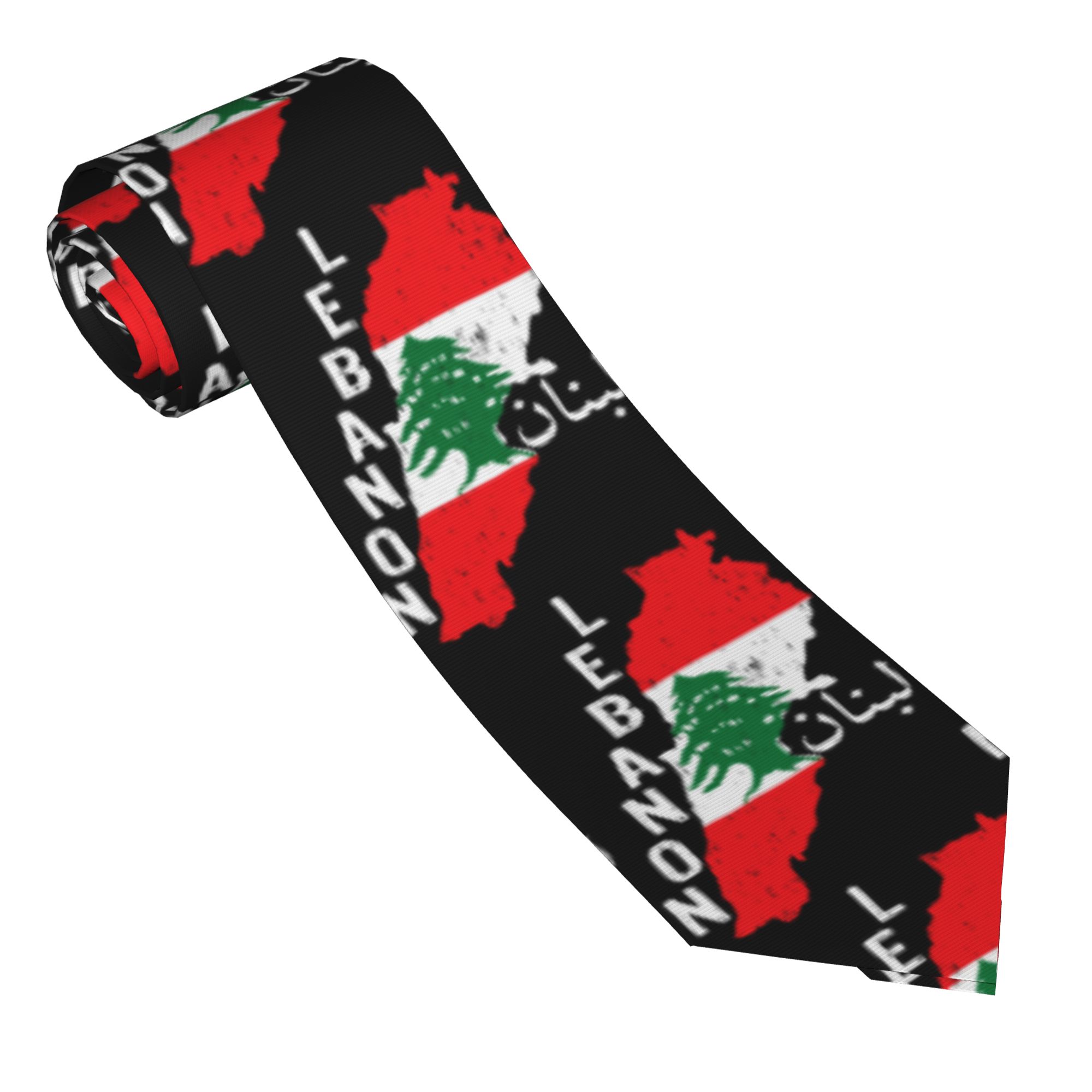 レバノン国旗地図ベイルート杉の木レバノンネクタイ男性女性用デ - Men Accessories Lebanon のレビューと価格