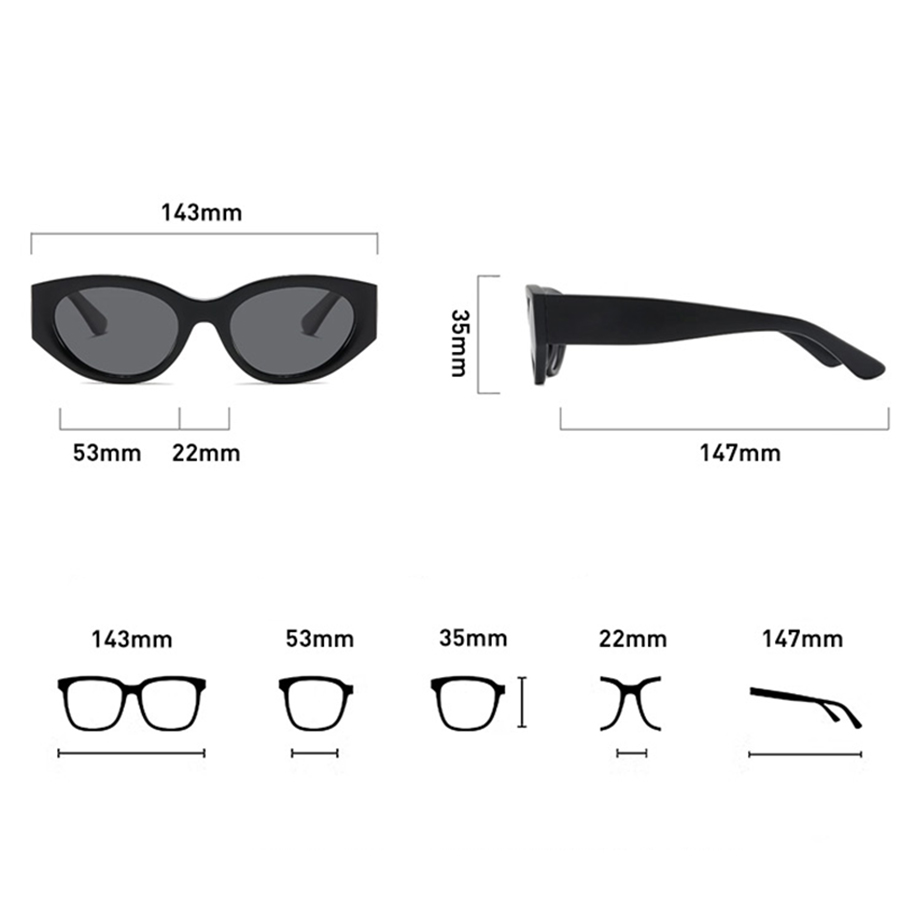 女性男性クラシックキャットアイ偏光サングラス高品質フレーム高 - Quality Men'S Accessories のレビューと価格