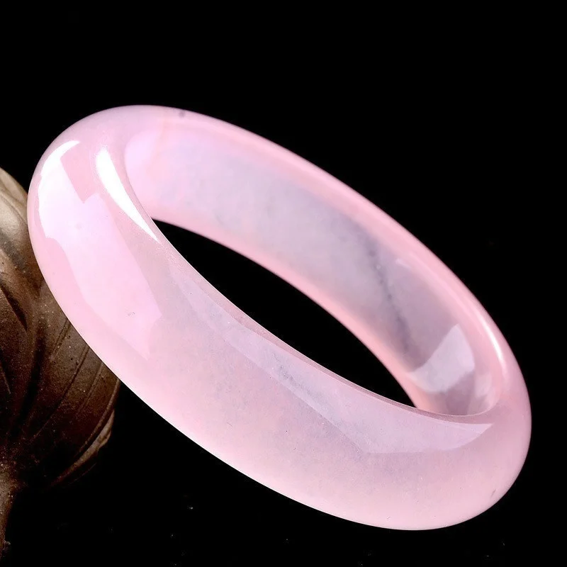 天然ピンクの翡翠ブレスレット,本物のチャーム,ジュエリーアク - Men Accessories For Hand のレビューと価格