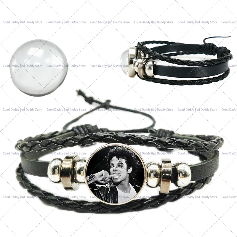 マイケル・ジャクソン織り手編みロープブレスレット メンズ レ - Men'S Accessories Fashion のレビューと価格