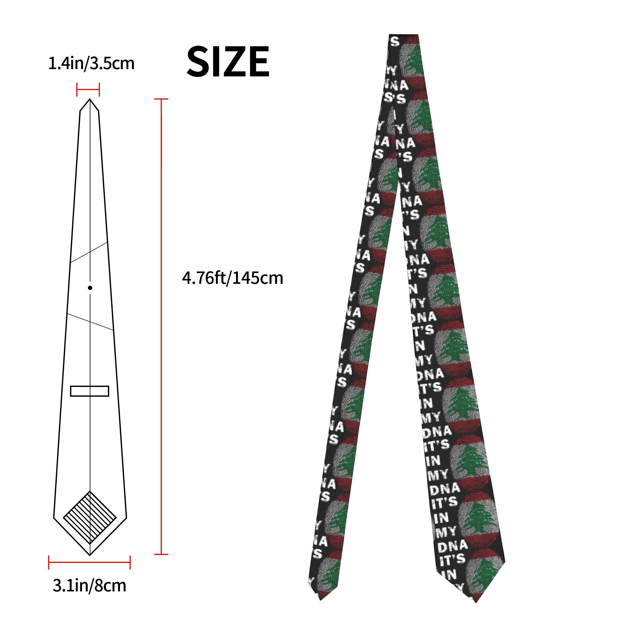メンズネクタイ レバノンが私のDNAに刻まれた レバノン国旗 - Men Accessories Lebanon のレビューと価格