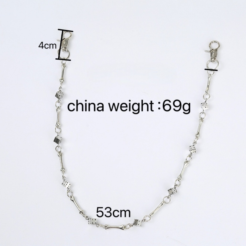 パンクロック・ヒップホップ・ユニセックス・ドッグボーン・ダイ - Men Accessories Chain のレビューと価格