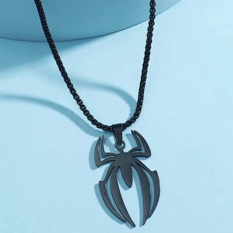 ゴシックスパイダーシェイプネックレスステンレス鋼ペンダントチ - Men Accessories Chain のレビューと価格