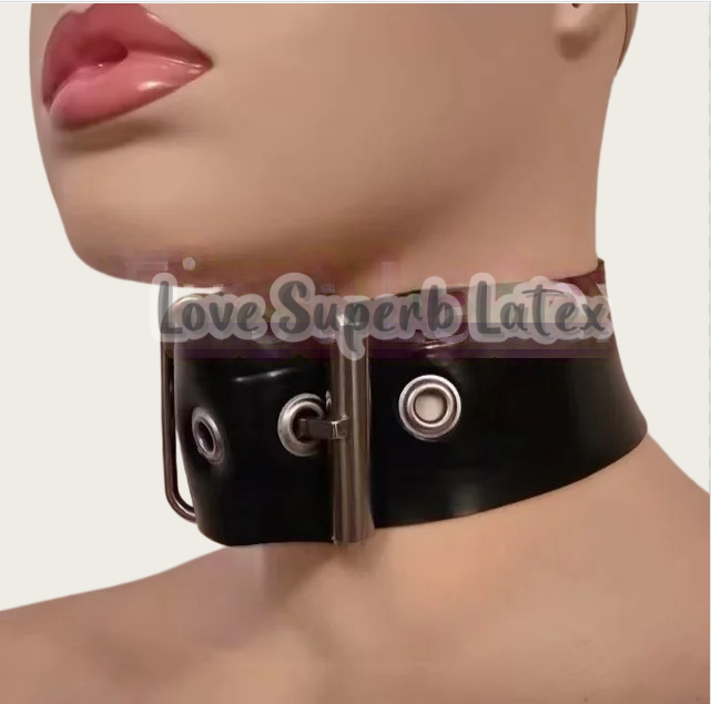0.4 ミリメートルセクシーなラテックスネックチョーカーゴム - Men Accessories Chain のレビューと価格