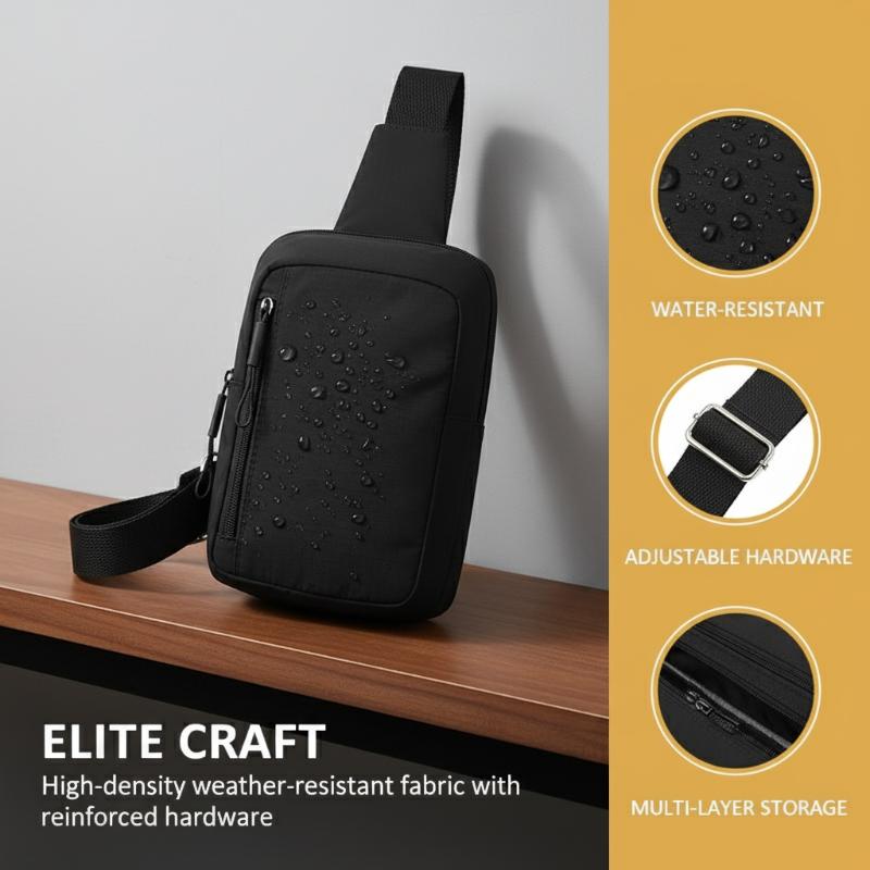 ミニスリングバッグ スタイリッシュなクロスボディチェストバッ - Men'S Accessories Backpack のレビューと価格